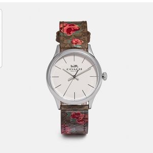 Floral Coach Watch NWT